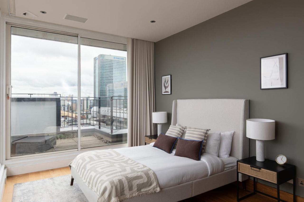 דירות לונדון The Canary Wharf Secret - Glamorous 3Bdr Flat With Terrace And Parking מראה חיצוני תמונה